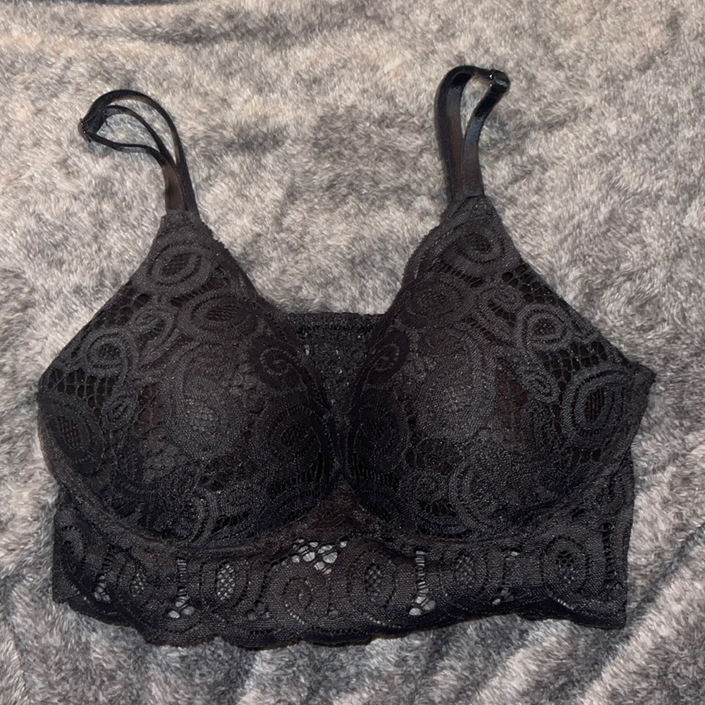 PINK wireless push up bralette